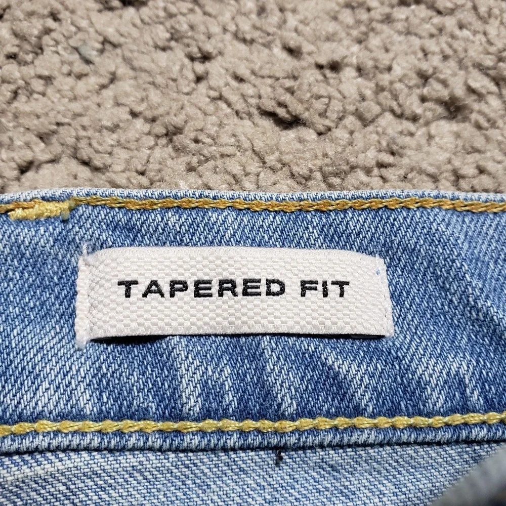 Flint‎ and Tinder Jeans Men 38x34 (40x34) Tapered Fit Light Wash Stretch Denim